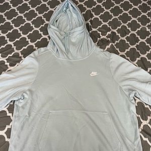 Blue size XL turtle neck Nike hoodie